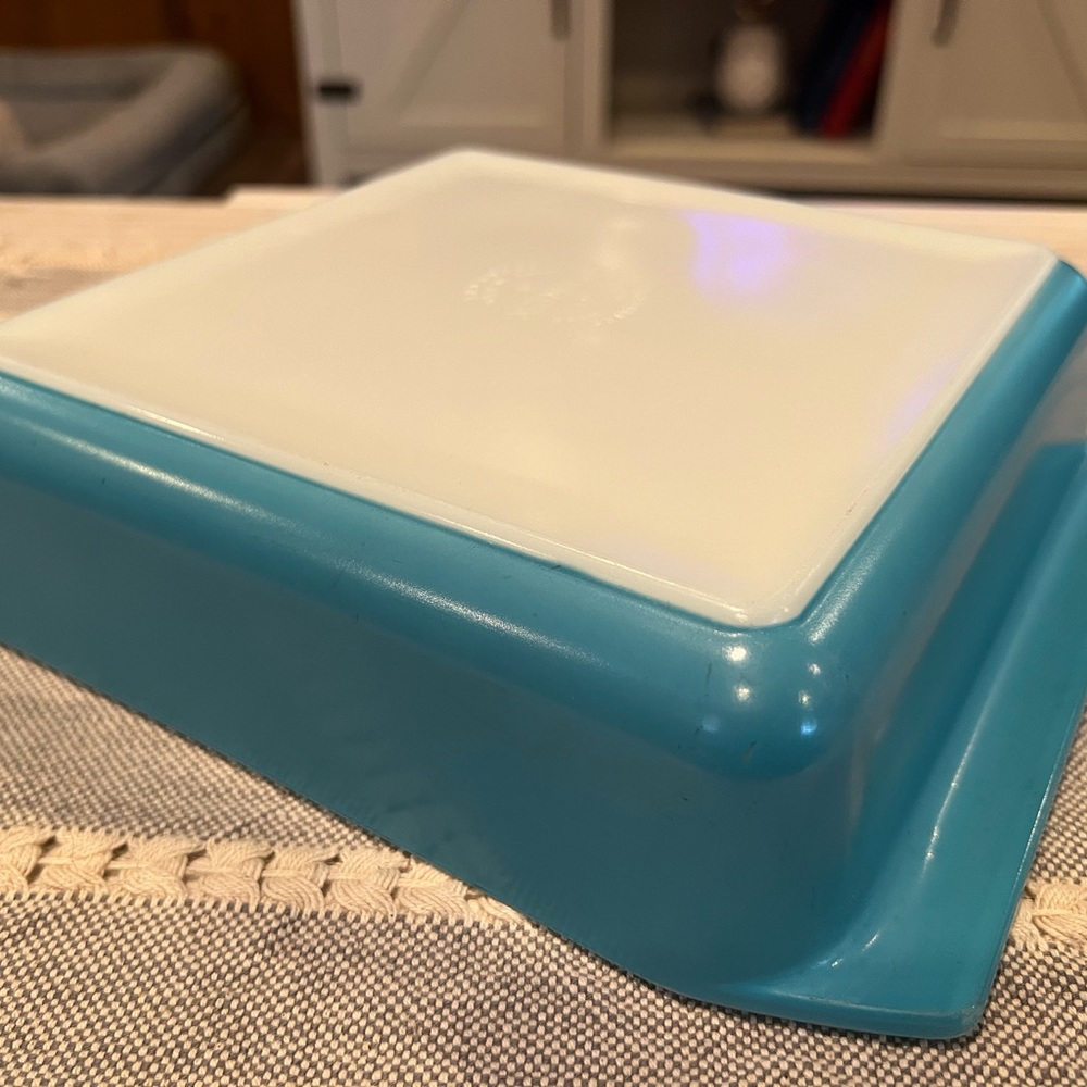 Vintage Pyrex Horizon Blue Square Baking Dish 8x8x2